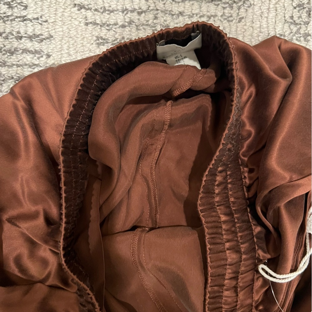 Joie 100% Silk Wide Leg Pull-On Pants - Size L - Picture 8 of 14